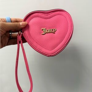 Juicy Couture Vibrant Pink Heart Wristlet